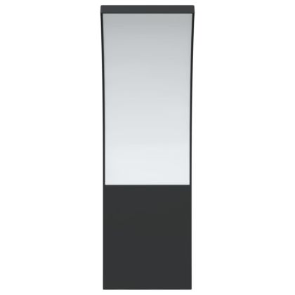 Външни LED стенни лампи, 2 бр, черен, лят алуминий