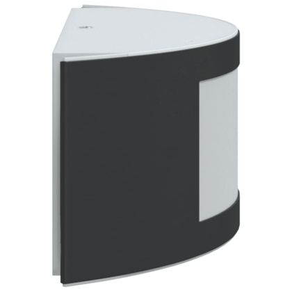 Външни стенни осветителни тела 2 бр черни неръждаема стомана