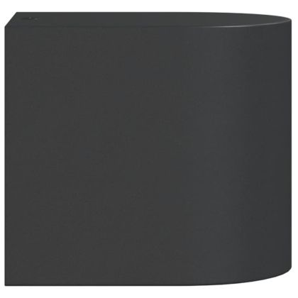 Външна стенна лампа, черна, лят алуминий