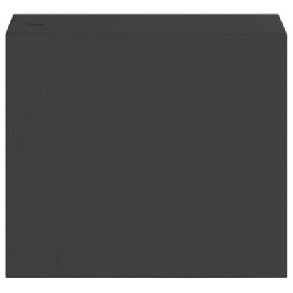 Външни стенни лампи, 2 бр, черен, лят алуминий