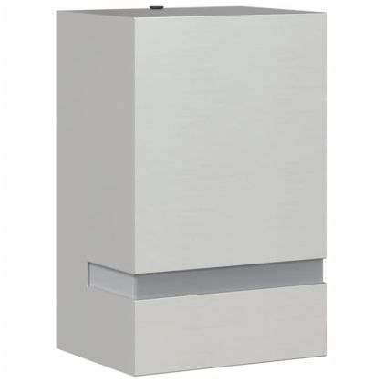 Външно стенно осветително тяло, сребрист, неръждаема стомана