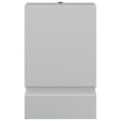 Външно стенно осветително тяло, сребрист, неръждаема стомана