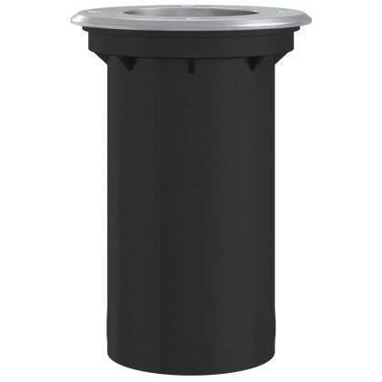 Наземна външна лампа, кръгла, черна, 10,5x10,5 см, лят алуминий