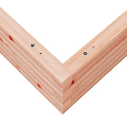 Градинска кашпа, 110x110x23 см, дугласко дърво масив