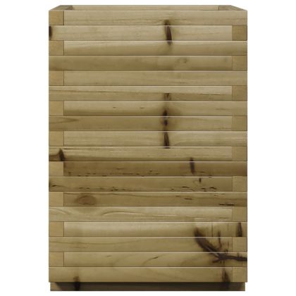 Градинска кашпа 50x50x72 см импрегниран бор