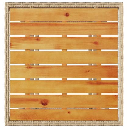 Бистро комплект с възглавници 3 части бежов полиратан