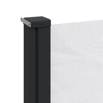 Прибираща се странична тента, бяла, 120x500 см