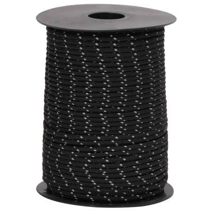 Опъващо въже за палатка с рефлекторни ленти и ключове 50 м 3 мм