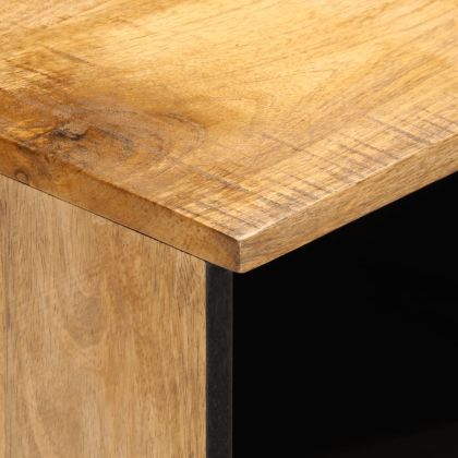 Нощни шкафчета, 2 бр, 40x34x46 см, грубо дърво масив