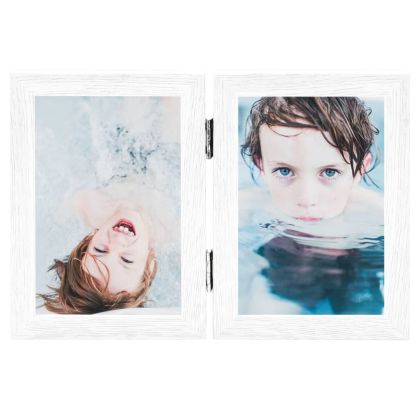 Двойна фоторамка колаж бяла 2x(10x15 см)