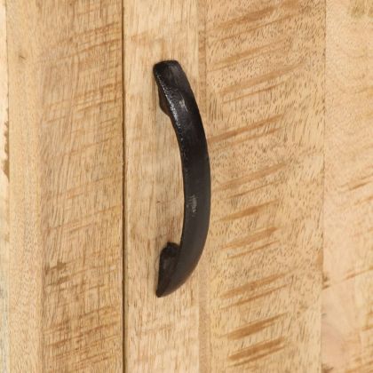 Нощно шкафче, 40x35x50 см, масивна мангова дървесина