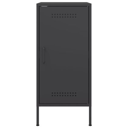 Бюфет, черен, 36x39x79 см, стомана