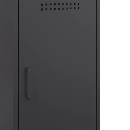 Бюфет, черен, 36x39x79 см, стомана