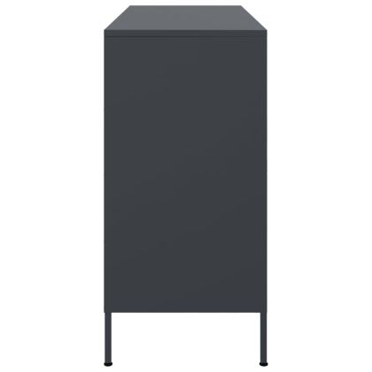 Бюфет, антрацит, 100,5x39x79 см, стомана