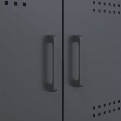 Бюфет, антрацит, 100,5x39x79 см, стомана