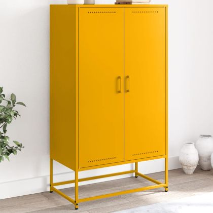 Висок шкаф, маслиненозелен, 68,5x38,5x123,5 см, стомана