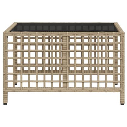 Ъглов градински диван с възглавници 3части бежов микс полиратан