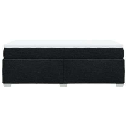 Боксспринг легло с матрак, черно, 100x200 см, плат