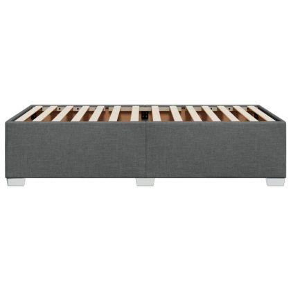 Рамка за легло без матрак, тъмносива, 90x200 см, плат