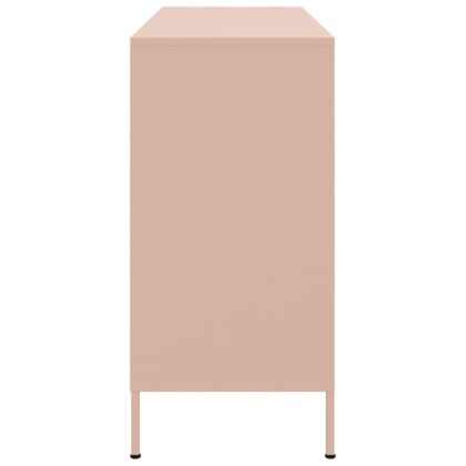 Бюфет, розов, 100,5x39x79 см, стомана