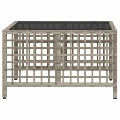 Ъглов градински комплект с възглавници, 3 части, полиратан