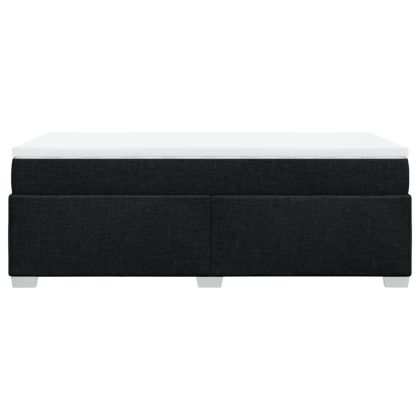 Боксспринг легло с матрак, черна, 90x190 см, плат