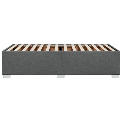 Рамка за легло без матрак, тъмносива, 80x200 см, плат