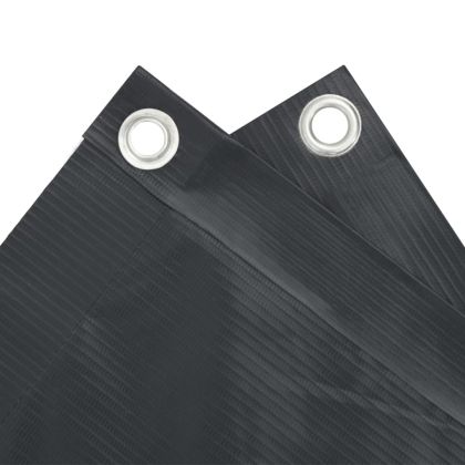 Параван за тераса, антрацит, 400x90 см, PVC