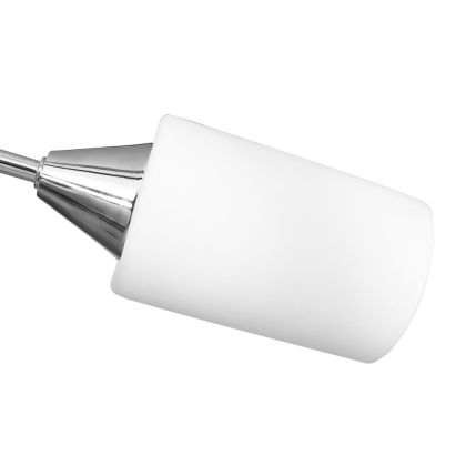 Полилей с керамични цилиндрични абажури, за 5 крушки Е14, бели