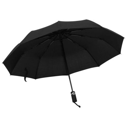 Автоматичен сгъваем чадър черен 104 см