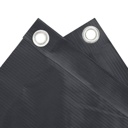 Параван за тераса, антрацит, 300x120 см, PVC