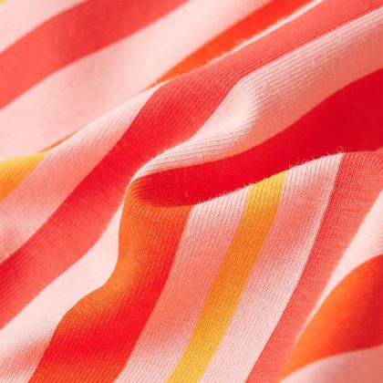 Детска рокля с шнур, розово и червено, 140