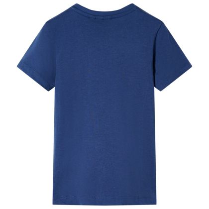 Детска тениска, тъмносиня, 128