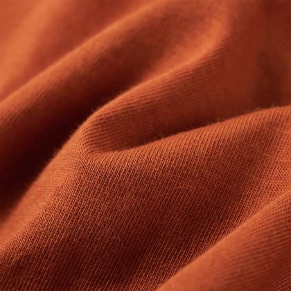 Детска тениска с дълъг ръкав, опушено оранжево, 92