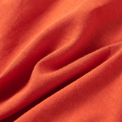 Детска тениска с дълъг ръкав, оранжева, 116