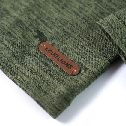 Детска риза, каки меланж, 104