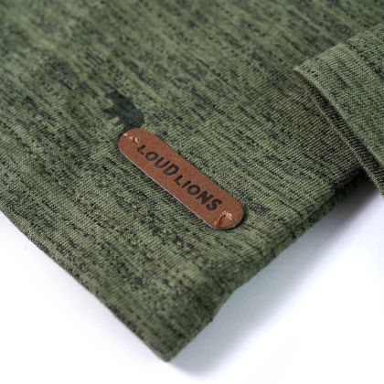 Детска риза, каки меланж, 128