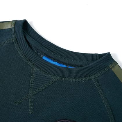 Детски суитшърт, зелен мъх, 104