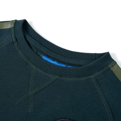 Детски суитшърт, зелен мъх, 128