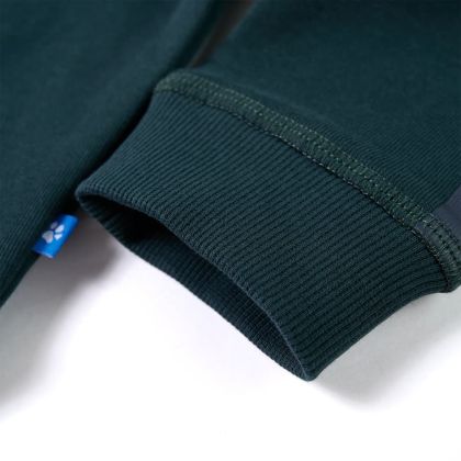 Детски суитшърт, зелен мъх, 128