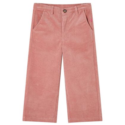 Детски панталон, кадифе, старо розово, 104