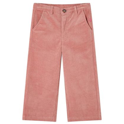 Детски панталон, кадифе, старо розово, 116