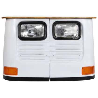 Бюфет тип камион, мангово дърво масив, бял