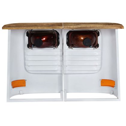 Бюфет тип камион, мангово дърво масив, бял