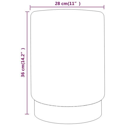 Табуретка, светлосиньо и златисто, кадифе 28 x 36 cm