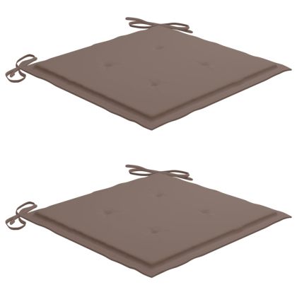 Градински столове с маса за чай и възглавници, акация масив