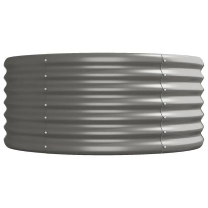 Градинска повдигната леха поцинкована стомана сиво