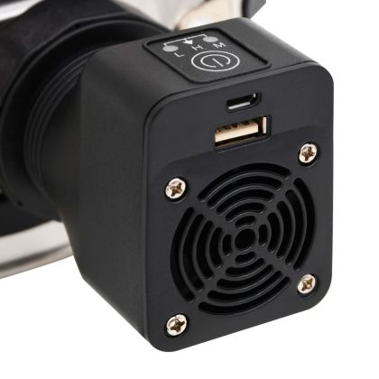 Печка на дърва с USB вентилатор сребриста 35,5x26x28 см инокс