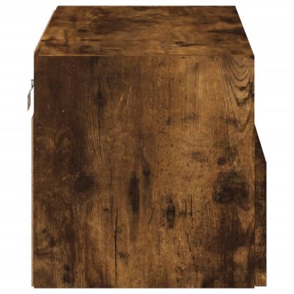 Стенен ТВ шкаф, опушен дъб, 60x30x30 см, инженерно дърво