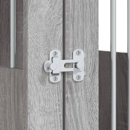 Клетка за куче мебел, сив сонома, 64,5x80x71см, инженерно дърво